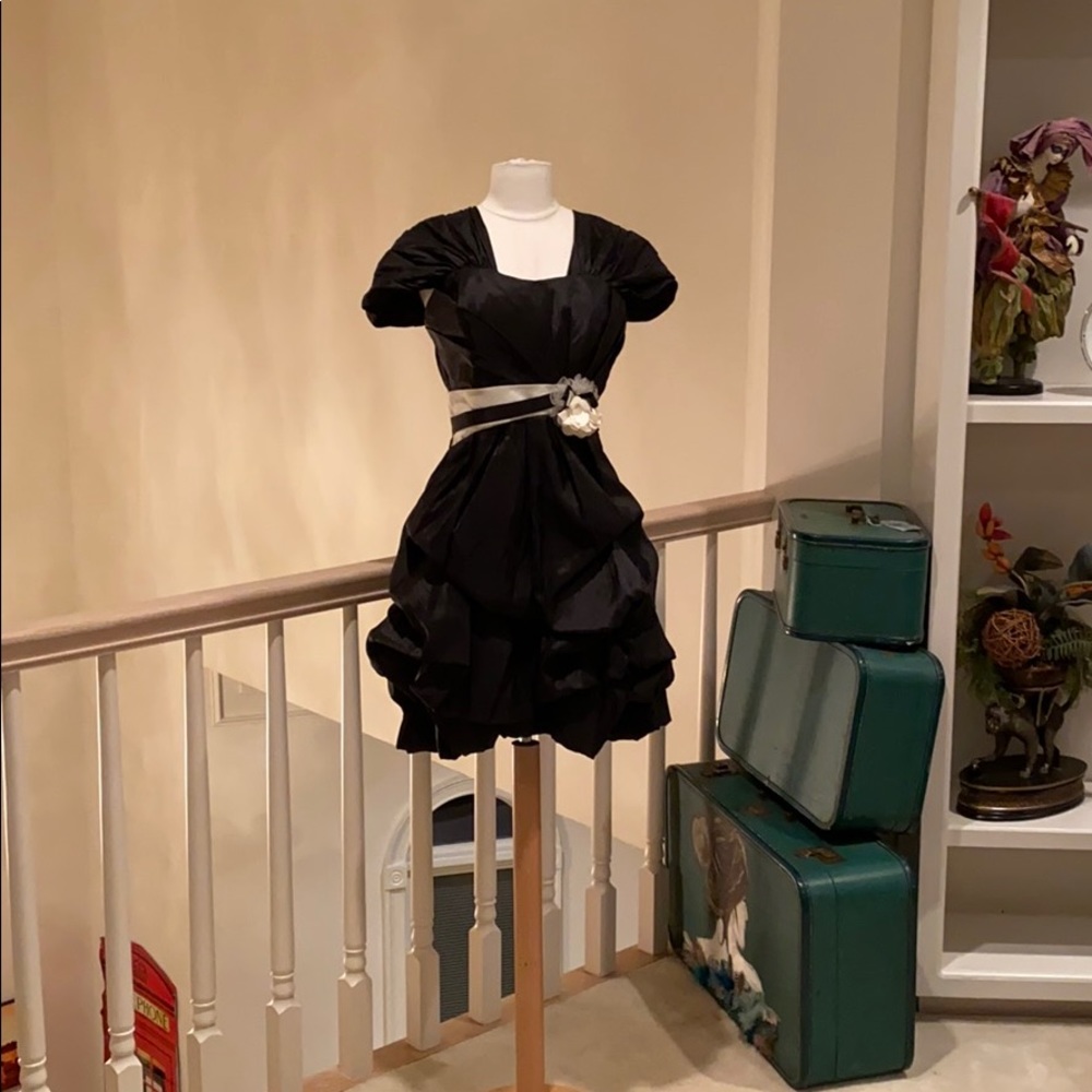 Satin floral cocktail dress strut your stuff